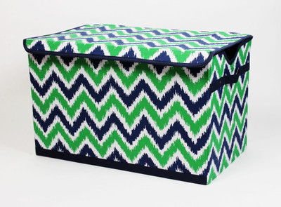 

Bacati Mix N Match Navy Green Storage Box(Multicolor)