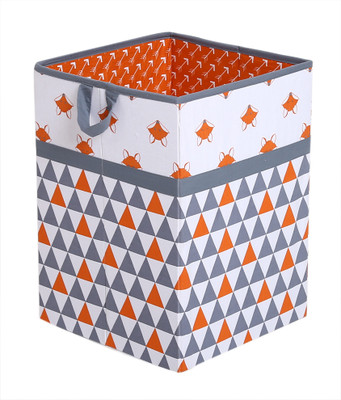 

Bacati Playful Fox Hamper Storage Box(Orange)