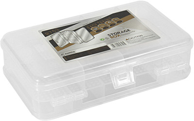 

HOKIPO Double Sided Tool Storage Box(White)