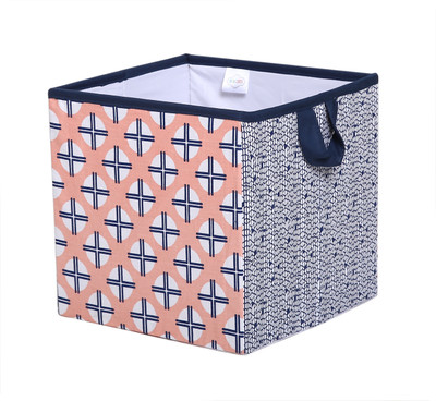 

Bacati Tribal Coral Navy Small Storage Box(Multicolor)
