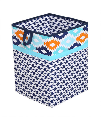 

Bacati Aztec Aqua Orange Navy Hamper Storage Box(Multicolor)