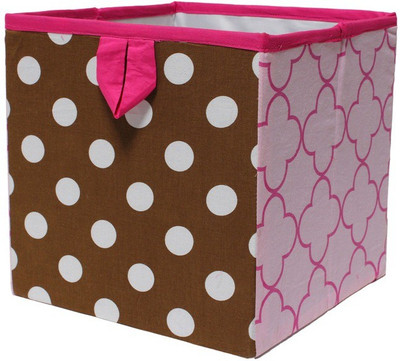 

Bacati Butterfly Pink / Choco Small Storage Box(Multicolor)