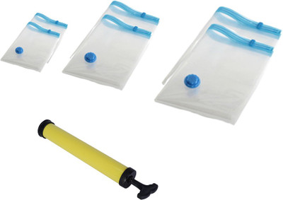 

Artek Set of 6 50x70 60x80 80x110 with Manual Air Pump Miscellaneous Storage Vaccum Bags(Pack of 7)