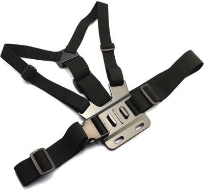 

Mobilegear Adjustable Body Chest Belt Mount for GOPRO HERO, SJCAM, Yi & Other Action Cameras Strap(Black)