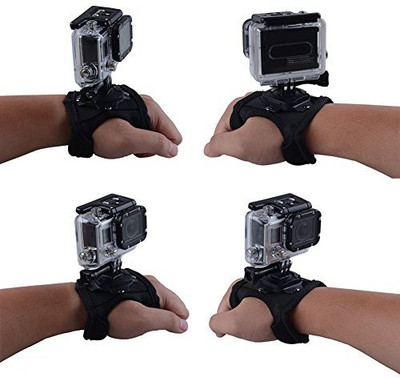 

Neewer 360 Degree Rotating Small Size Band Glove Style Wrist Strap Strap(Black, Grey)