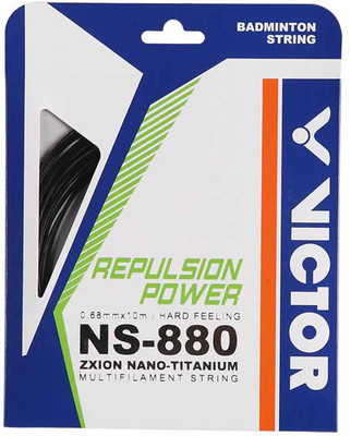 

Victor NS-880 Zti-C 0.68 Badminton String - 10 m(Black)