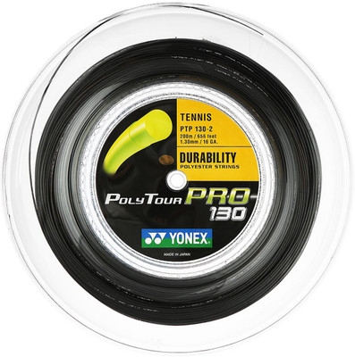 

Yonex Poly Tour Pro 16 1.3 Tennis String - 200 m(Black)