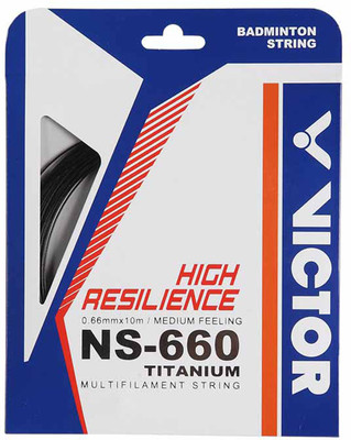 

Victor NS-660 Ti-C 0.66 Badminton String - 10 m(Black)