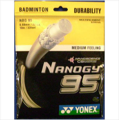 

Yonex Nanogy 95 0.69 mm Badminton String - 10 m(Cosmic Gold)