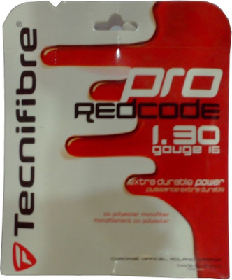 

Tecnifibre Pro Red Code Single 1.3 Tennis String(Red)