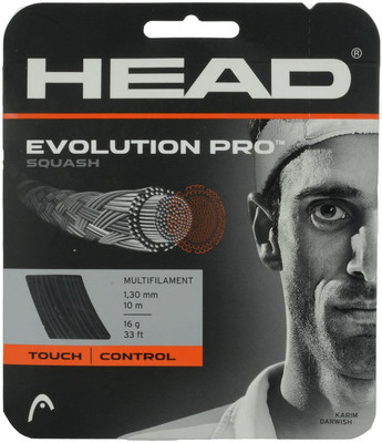 Head Evolution Pro 1.30 Squash String - 10 m(Black)