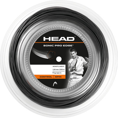 

Head Sonic Pro Edge 1.30 Tennis String - 200 m(Black)