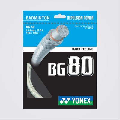 

Yonex BG 80 0.66 Badminton String - 10 m(White)