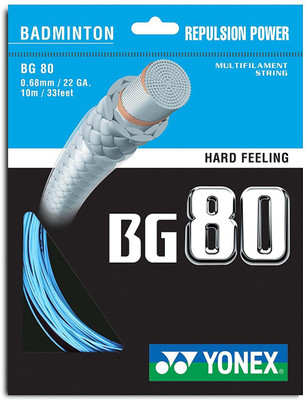 

Yonex BG 80 0.68 Badminton String - 10 m(Blue)