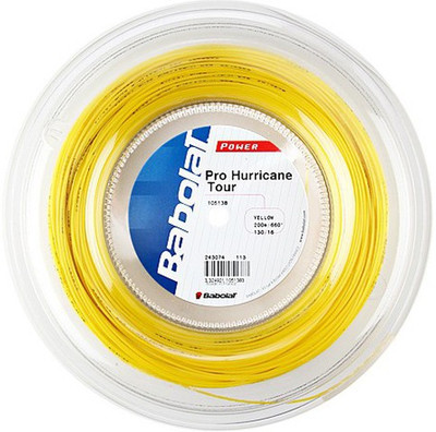 

Babolat Pro Hurricane Tour 1.30 Tennis String - 200 m(Yellow)