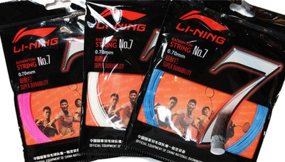 

Li-Ning No. 7 Pack of 3 0.70 Badminton String - 10 m(Multicolor)