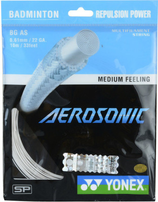 

Yonex AERO SONIC 0.61 Badminton String - 10 m(Black)