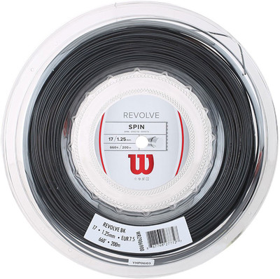 

Wilson Revolve 1.25 Tennis String - 200 m(Black)