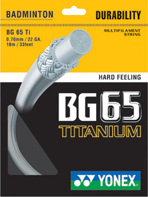 

Yonex BG 65 Ti 0.70 mm Badminton String - 10 m(Assorted)