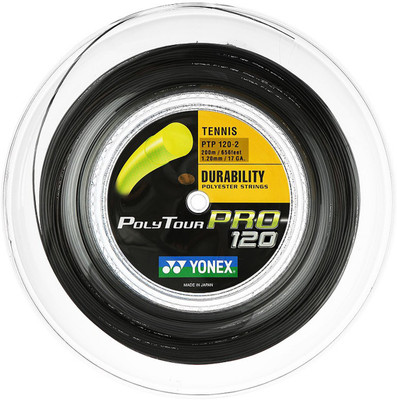 

Yonex Poly Tour Pro 17 1.2 Tennis String - 200 m(Black)