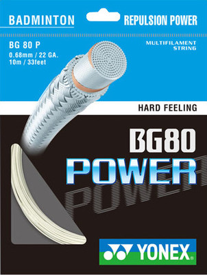 Yonex BG 80 Power 0.68 mm Badminton String - 10 m