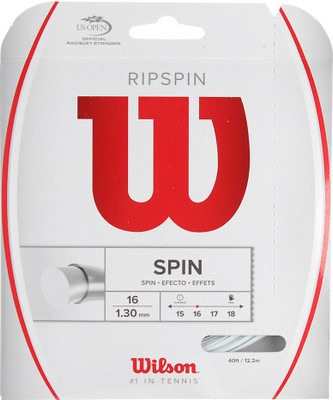 

Wilson Ripspin 1.30 mm Tennis String - 12.2 m(White)