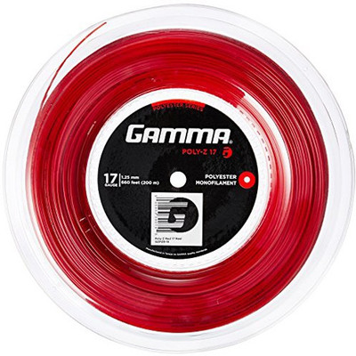 

Gamma Poly-Z 1.25 Tennis String - 200 m(Red)