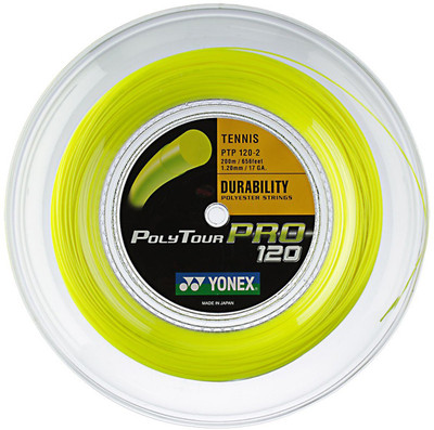 

Yonex Poly Tour Pro 17 1.2 Tennis String - 200 m(Yellow)