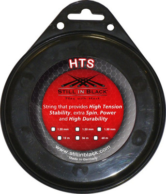 

Still In Black HTS 1.30 Tennis String - 12 m(Black)