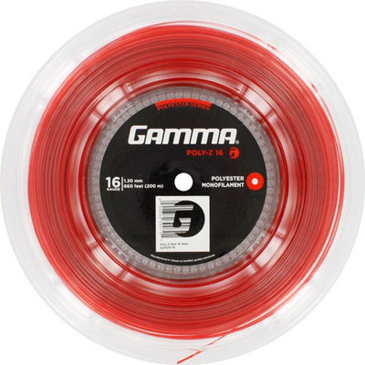

Gamma Poly-Z 1.3 Tennis String - 200 m(Red)