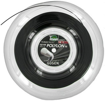 

Gosen Polylon 16 1.29mm - 200m 1.29 Tennis String - 200(Black)
