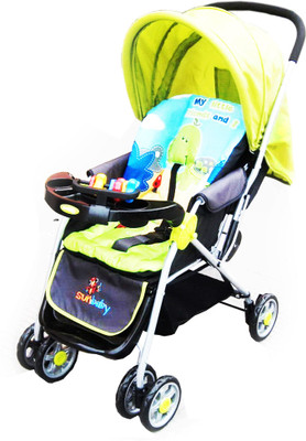 

Sunbaby Stroller - Big Green Turtle Stroller(3, Green)