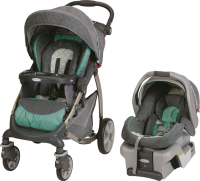 

Graco TS SR30 STYLUS WINSLET_7U13WNS3 Travel System Pram(Multi, Green)