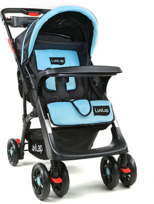 

LuvLap Sports Stroller - Blue & Black ( for babies upto 25 kgs) Stroller(3, Blue, Black), Black;blue