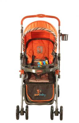 Sunbaby SB-200A Blue Circle Stroller (Orange) 