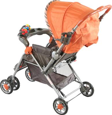 Sunbaby SB-200A Blue Circle Stroller (Orange) 