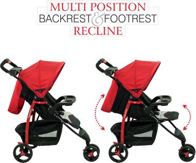 Fisher Price Rover Stroller Cum Pram - Red