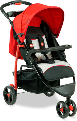 

Fisher-Price Rover Stroller Cum Pram - Red Jogging Stroller(Multi, Red, Black), Black;red