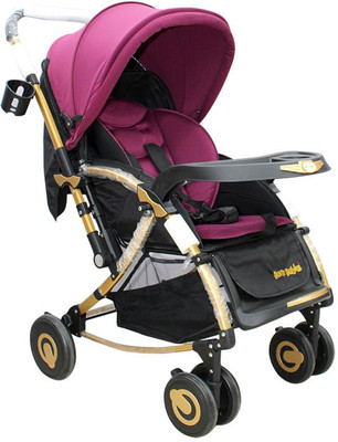 Born Babies BABY STROLLER Pram(3, Pink) at flipkart