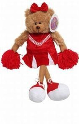 

Making Believe Plush Animal Party Favor Cheerleader Teddy Bear(Red)