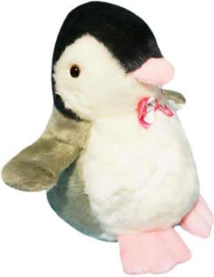 Soft Buddies Fat Penguin - 8 inch(Grey)