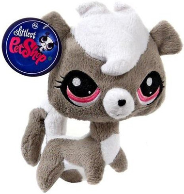 

Littlest Pet Shop 6 Inch Plush Pet Pepper Clark Skunk(Grey)