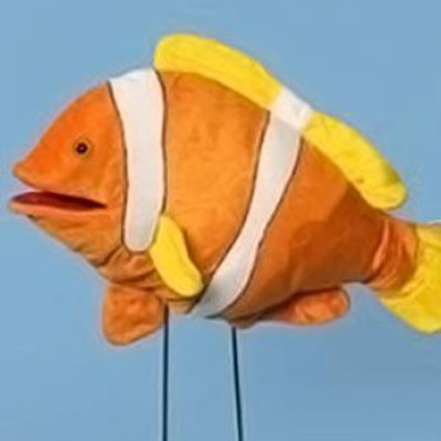 

Sunny Toys 16" Tropical Fish Anemone/Clown Hand Puppet(Orange)