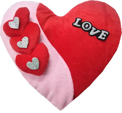 

Aparshi Soft designer LOVE heart stuffed soft toy - 40 cm(Multicolor)