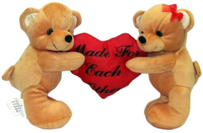 

DealBindaas Kitty Mitty Bear - 7.87402 inch(Brown)
