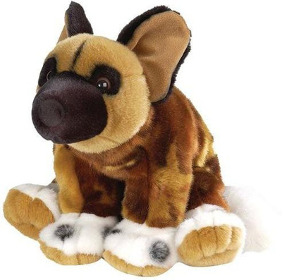 

Wild Republic African Wild Dog Cuddlekin 12" - 14 inch(Brown)