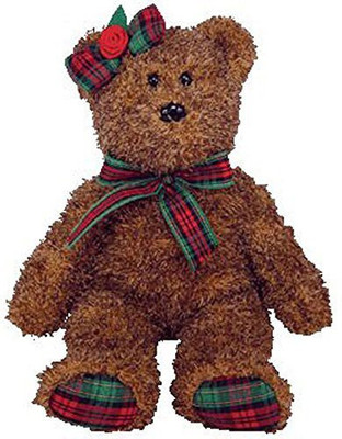 

ty Beanie Ba Happy Holidays The Bear (Hallmark Gold Crown(Brown)