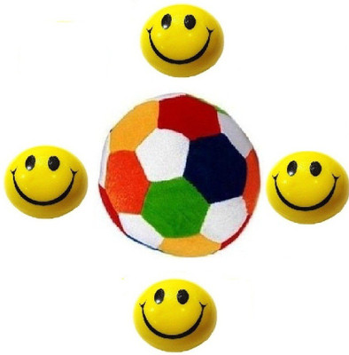 

VRV Soft Smiley Face Balls and Multicolour Ball - 18 cm(Multicolour)