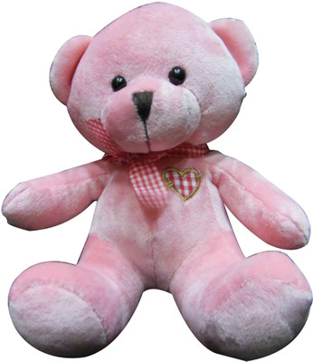

Soft Buddies Cute Bear with Bow - 7 inch(Pink)