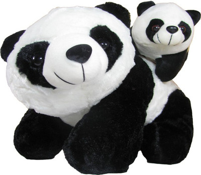 

Tickles Mother Panda with Baby140 - 70 cm(Black)